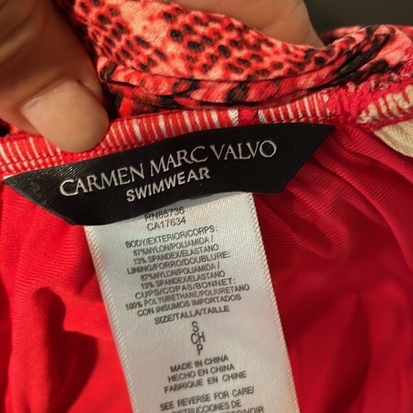 Carmen Marc Valvo Tankini Top Size Small - Picture 7 of 9